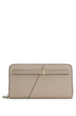 BOSS Revers ziparound wallet, Light Beige