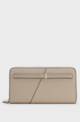 BOSS Revers ziparound wallet, Light Beige