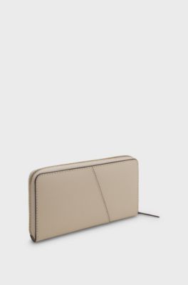 BOSS Revers ziparound wallet, Light Beige