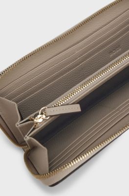 BOSS Revers ziparound wallet, Light Beige
