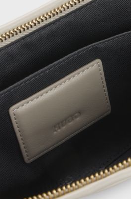 Faux-leather bag , Light Beige