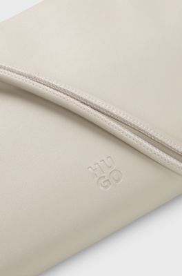 Faux-leather bag , Light Beige