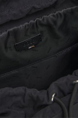 Drawstring backpack, Black