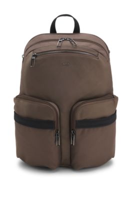 Water-repellent backpack, Dark Brown