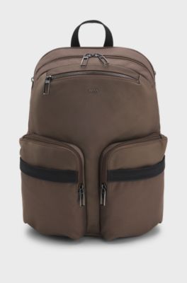 Water-repellent backpack, Dark Brown