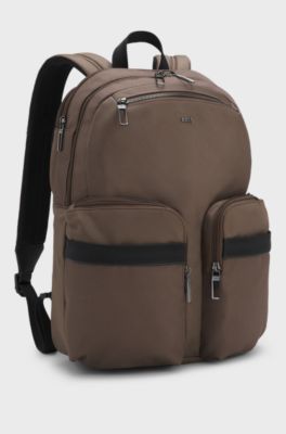 Water-repellent backpack, Dark Brown