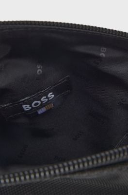 Faux-leather backpack, Black
