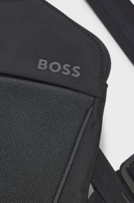 Faux-leather backpack, Black