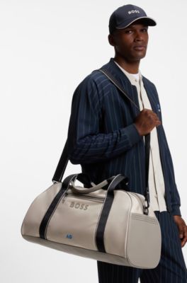 BOSS x AO zipped holdall, Light Beige