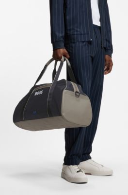 BOSS x AO zipped holdall, Dark Blue