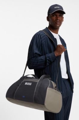 BOSS x AO zipped holdall, Dark Blue