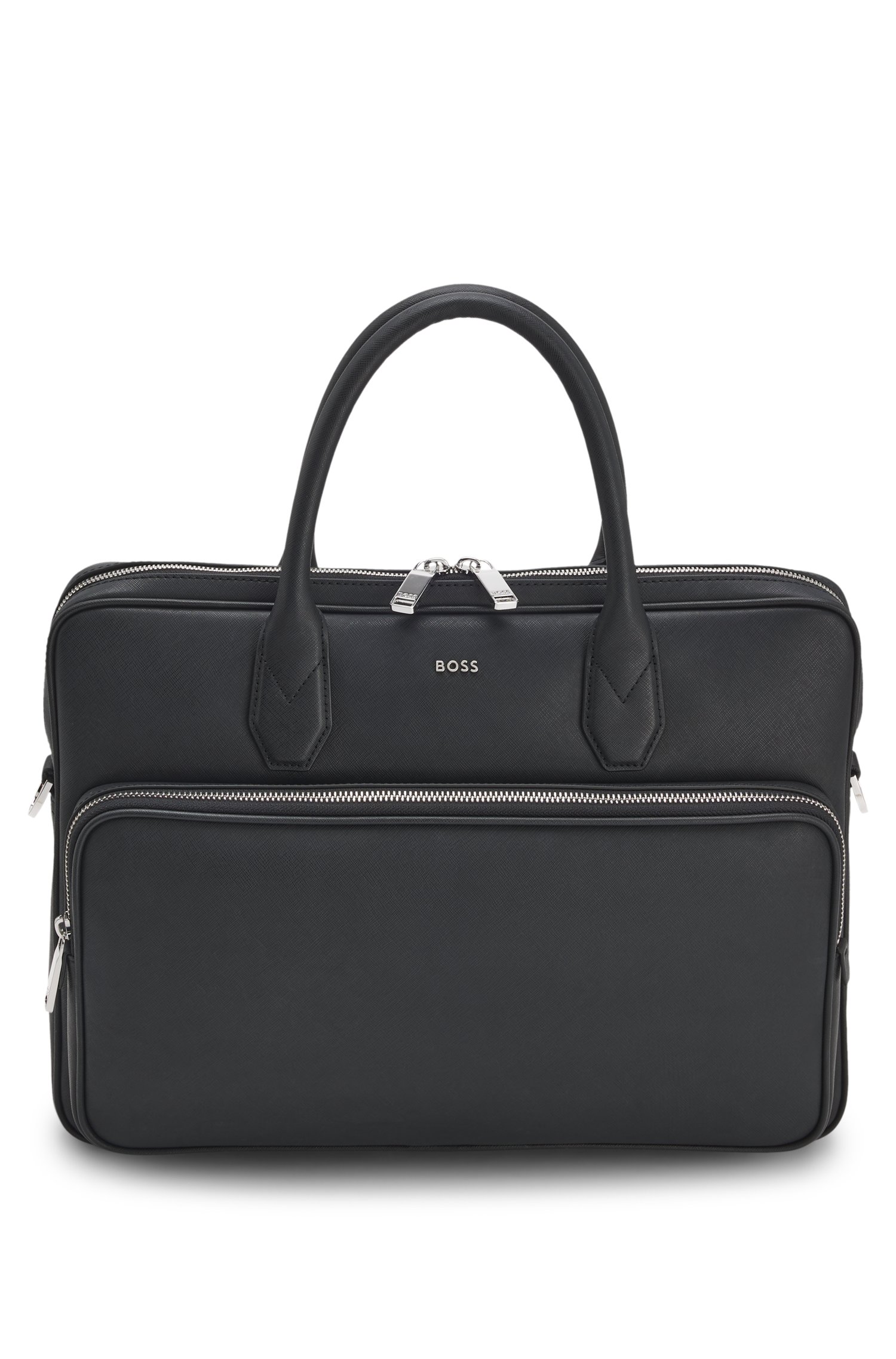 Boss Recycled-leather document case portföljer & datorväskor herr