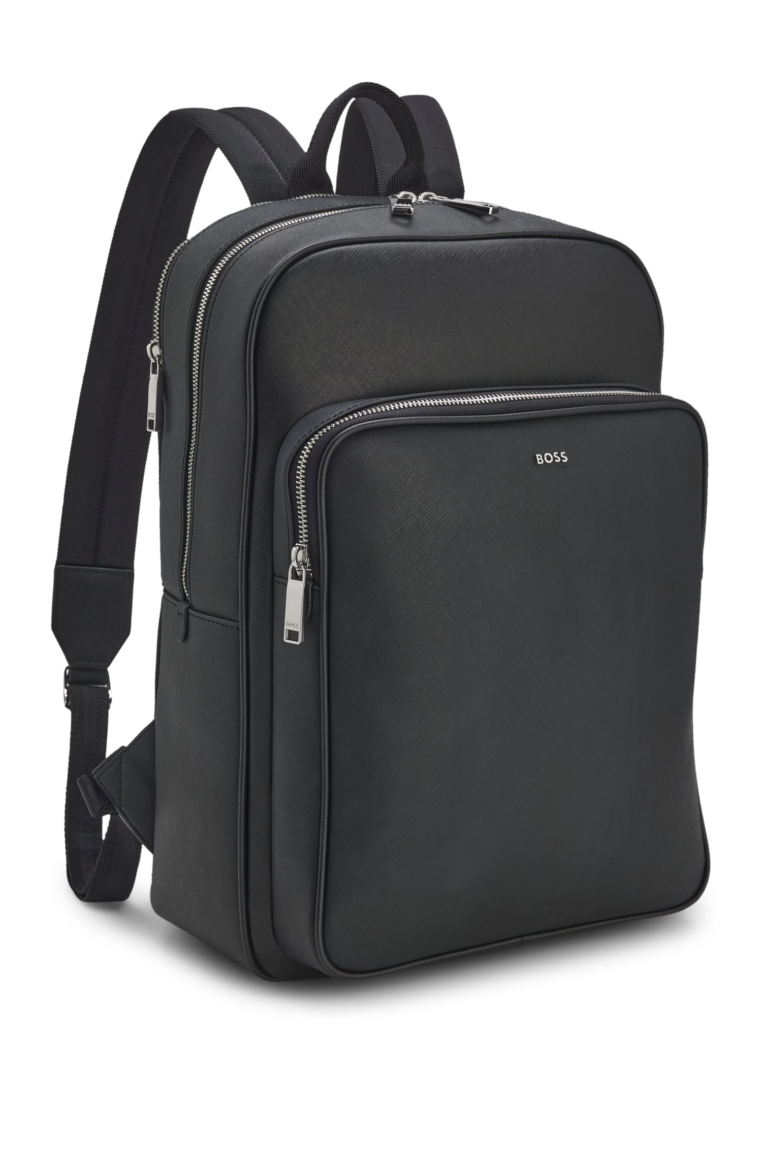 Boss Recycled-leather backpack ryggsäckar herr – bild 4