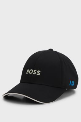 BOSS x AO logo-print cap, Black
