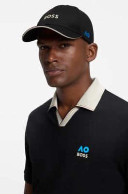 BOSS x AO logo-print cap, Black