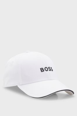 BOSS x AO logo-print cap, White