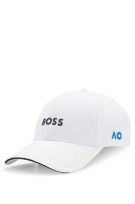 BOSS x AO logo-print cap, White