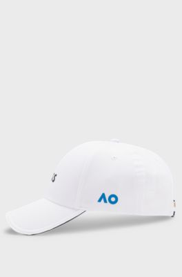 BOSS x AO logo-print cap, White