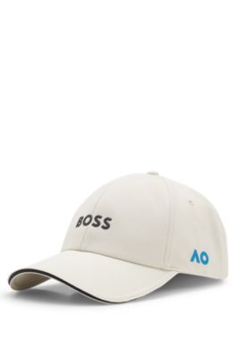 BOSS x AO logo-print cap, Light Beige
