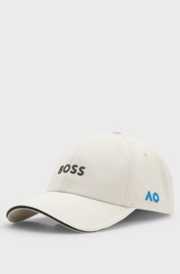 BOSS x AO logo-print cap, Light Beige