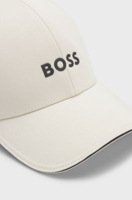 BOSS x AO logo-print cap, Light Beige