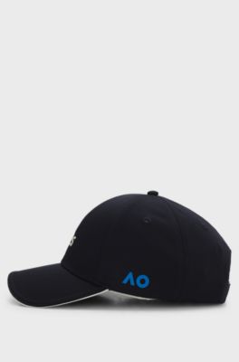 BOSS x AO logo-print cap, Dark Blue