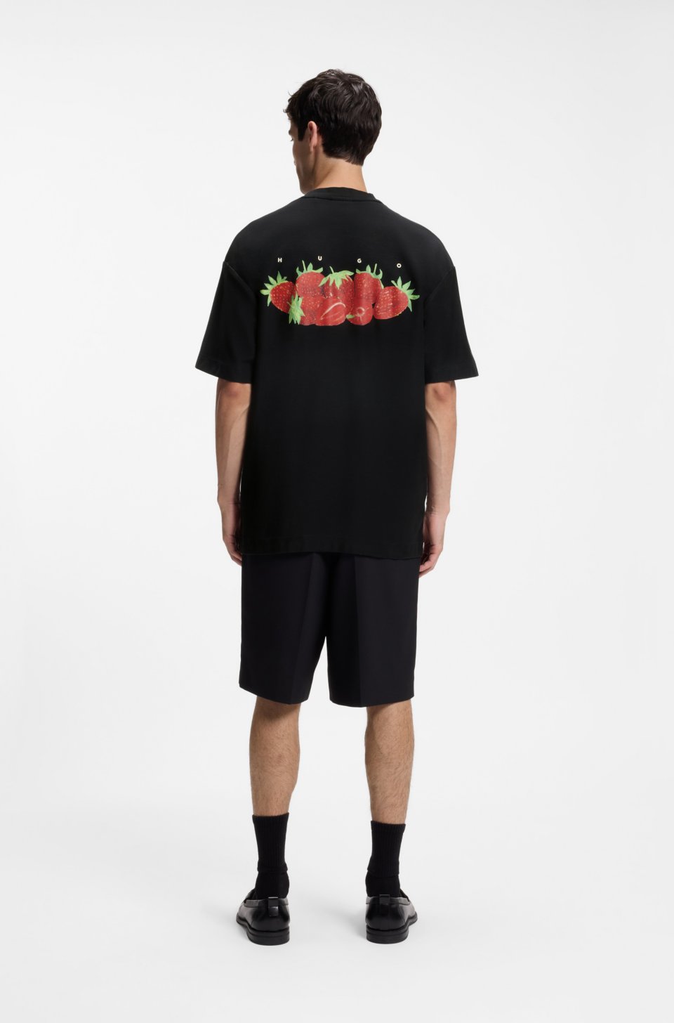 Cotton-jersey T-shirt with graphic print