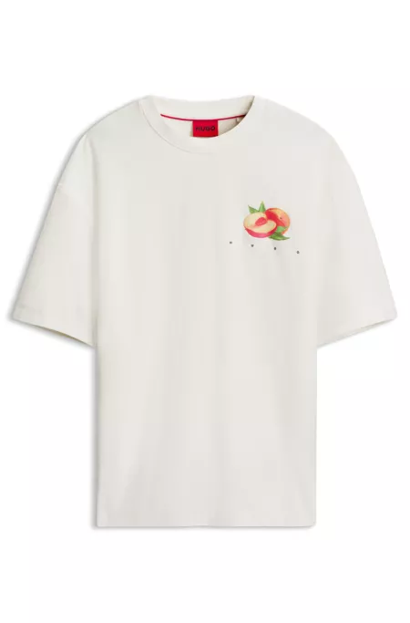 T-shirt en jersey de coton à imprimé graphique