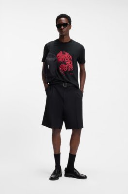 Hugo Graphic-print T-shirt in cotton jersey herr – bild 2