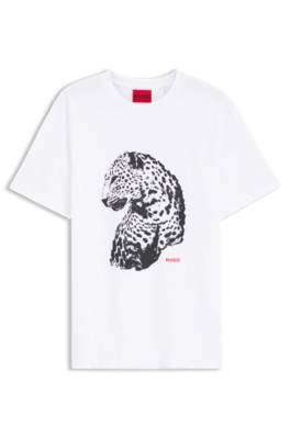 Graphic-print T-shirt in cotton jersey 1