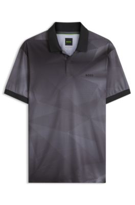 Active slim-fit polo, Grey