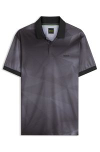 Active slim-fit polo, Grey