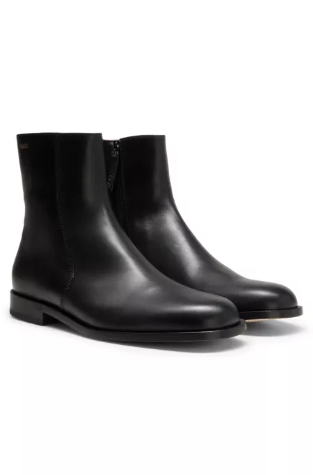 Boots aus Leder