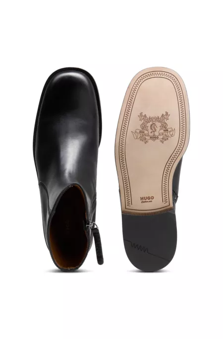 Boots aus Leder