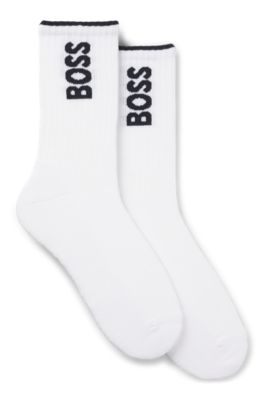 BOSS x AO 2-pack short socks, White