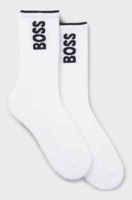 BOSS x AO 2-pack short socks, White