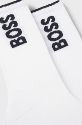 BOSS x AO 2-pack short socks, White