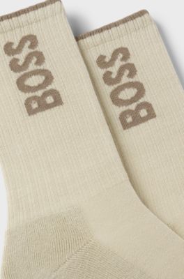 BOSS x AO 2-pack short socks, Light Beige