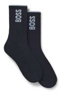 BOSS x AO 2-pack short socks, Dark Blue
