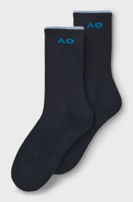 BOSS x AO 2-pack short socks, Dark Blue