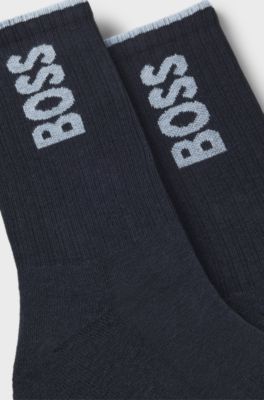 BOSS x AO 2-pack short socks, Dark Blue