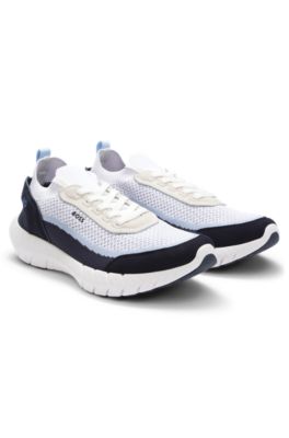 BOSS x AO BOSS-MOTION trainers, Light Blue