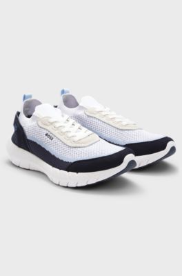 BOSS x AO BOSS-MOTION trainers, Light Blue