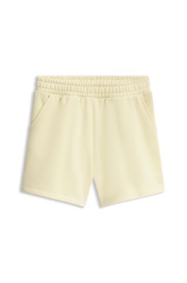 Cotton-blend shorts, Light Yellow