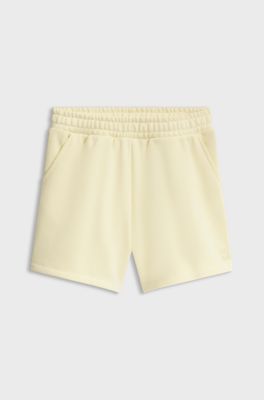 Cotton-blend shorts, Light Yellow