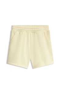 Cotton-blend shorts, Light Yellow
