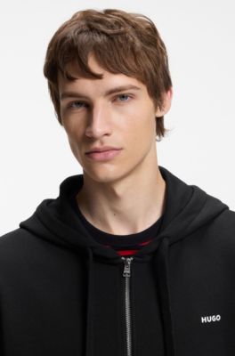 Relaxed-fit tracksuit set in French-terry cotton, Black