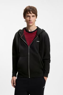 Relaxed-fit tracksuit set in French-terry cotton, Black