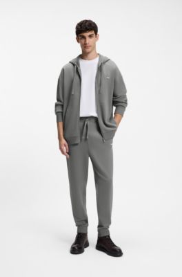 Relaxed-fit tracksuit set in French-terry cotton, Grey