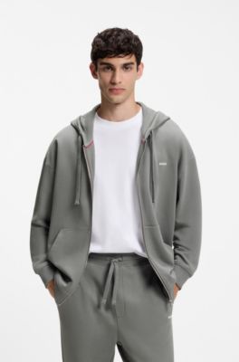Relaxed-fit tracksuit set in French-terry cotton, Grey